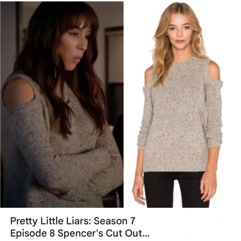As Seen on Pretty Little Liars Rebecca Minkoff Gray Speckled Sweater XXS